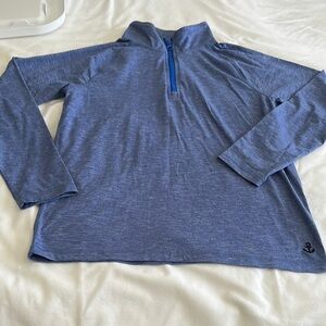 Blue Quarter-Zip Pullover